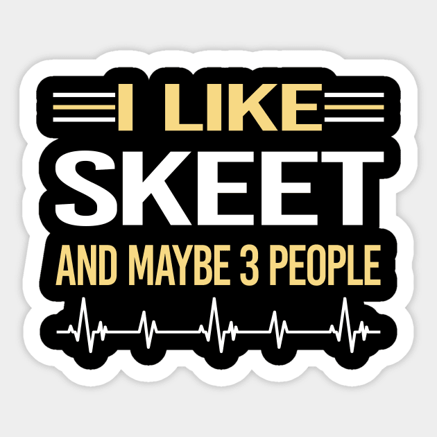 3 People Skeet Trapshooting Sticker by symptomovertake